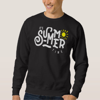 Hello Summer Vacation Ice Cream Sun Beach Men Kids Sweatshirt