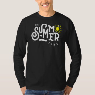 Hello Summer Vacation Ice Cream Sun Beach Men Kids T-Shirt