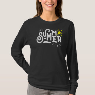 Hello Summer Vacation Ice Cream Sun Beach Men Kids T-Shirt