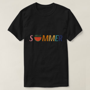 Hello Summer Vacation Watermelon Gift T-Shirt