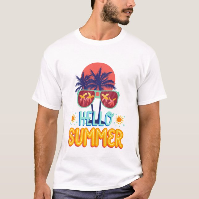 Hello Summer Vibes T-Shirt (Front)