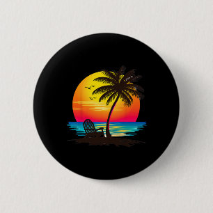 Hello Summer Vibes Vacation Mens Womens Beach Crui Button