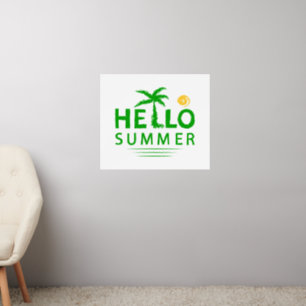 Hello Summer Wall Decal