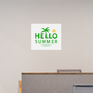 Hello Summer Wall Decal