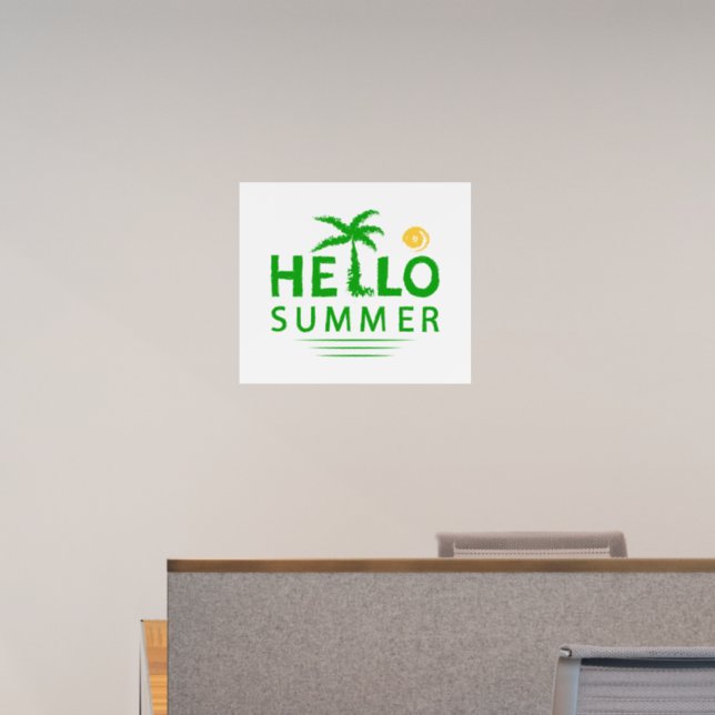 Hello Summer Wall Decal (Office)
