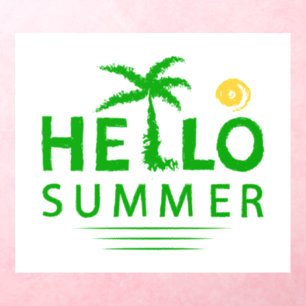 Hello Summer Wall Decal