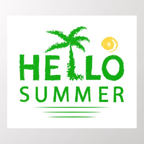 Hello Summer Wall Decal