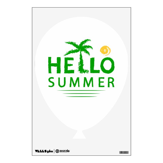 Hello Summer Wall Decal (Front)