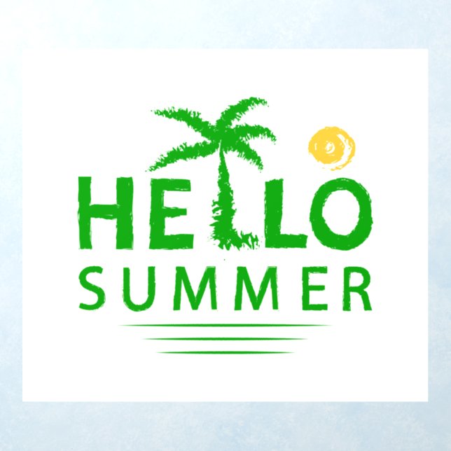 Hello Summer Wall Decal (Insitu 1)
