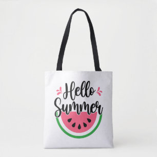 Hello Summer Watermelon Tote Bag