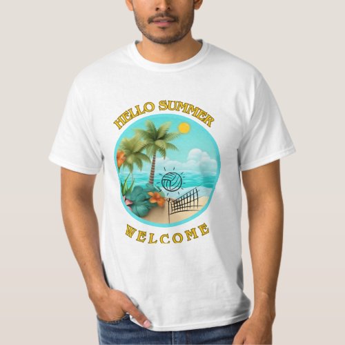 HELLO SUMMER WELCOME DESIGN T_Shirt