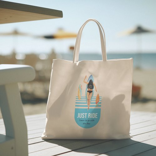 Hello Summer with typography Tropical Tote Bag