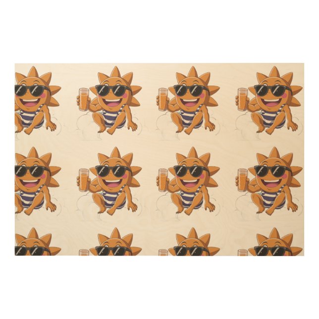 Hello summer  wood wall art (Front)