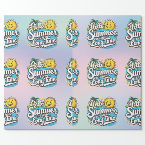 Hello Summer  Wrapping Paper