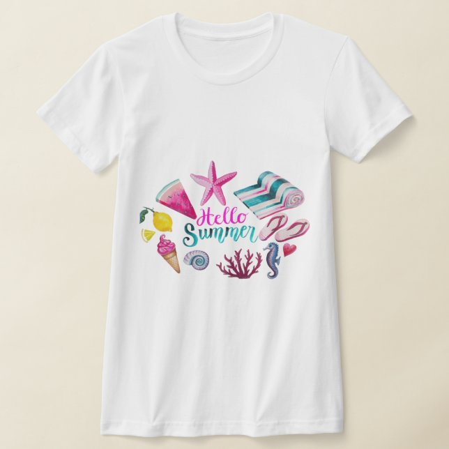 Hello Summrer T-Shirt (Laydown)