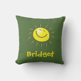 Hello Sun Throw Pillow