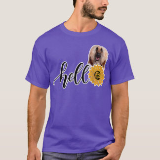 Hello Sunflower Afghan Hound 2 T-Shirt