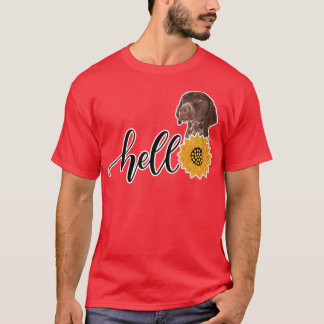 Hello Sunflower German Shorthair Pointer Premium T T-Shirt