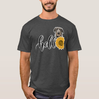 Hello Sunflower Scottish Deerhound T-Shirt