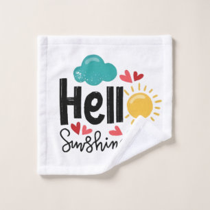 Hello sunshine bath towel set