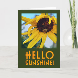 Hello Sunshine! blank greeting card