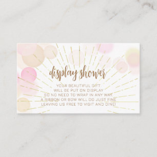 Hello Sunshine Boho Modern Happy Baby Girl Shower Enclosure Card