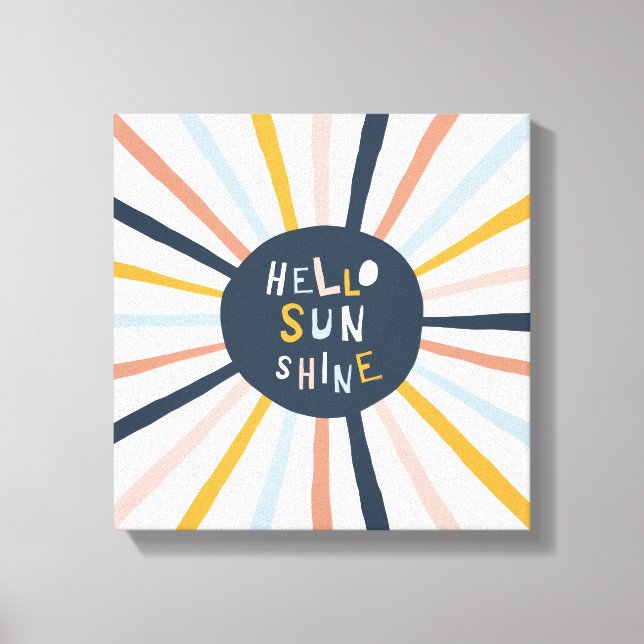Hello Sunshine Canvas Print (Front)