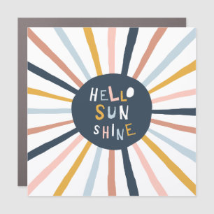 Hello Sunshine Car Magnet