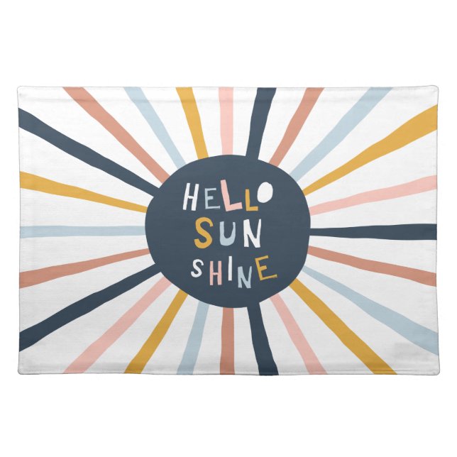 Hello Sunshine Cloth Placemat (Front)