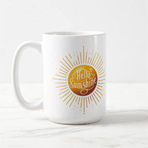 Hello Sunshine coffee mug, insulated cup 