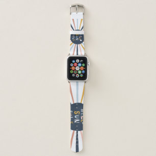 Hello Sunshine: Colorful Childish Typography Apple Watch Band