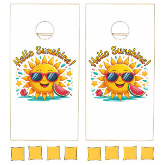 Hello Sunshine Cornhole Set