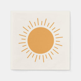 Hello sunshine cute boho shower napkins