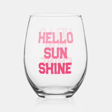 Hello Sunshine - Cute Peachy Pink Stripes 