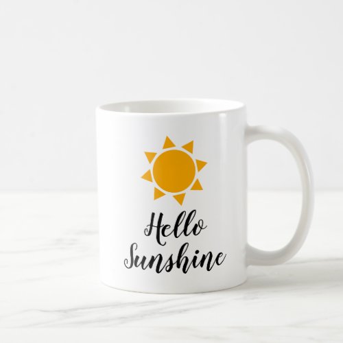 Hello Sunshine cute summer vibes coffee mug