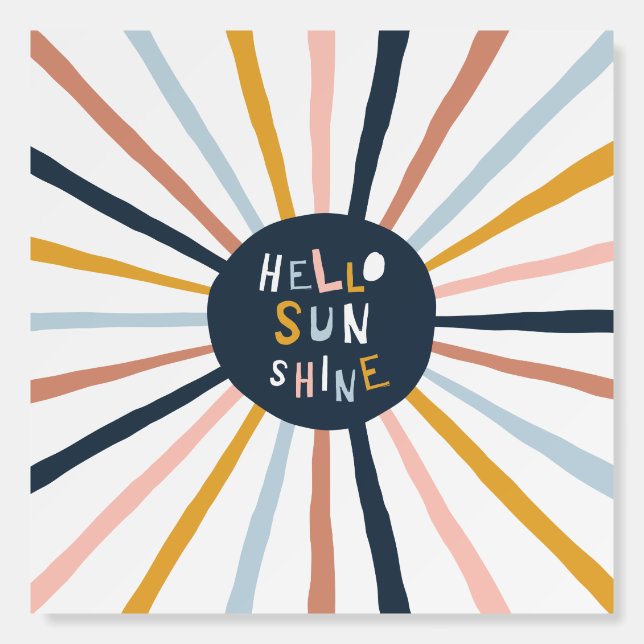 Hello Sunshine Foam Board (Front)