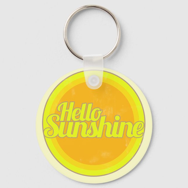 Hello Sunshine Keychain (Front)