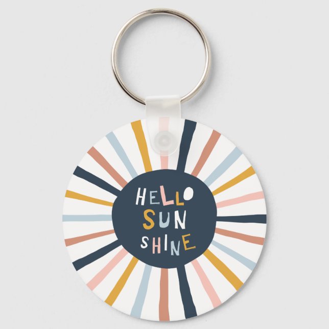 Hello Sunshine Keychain (Front)