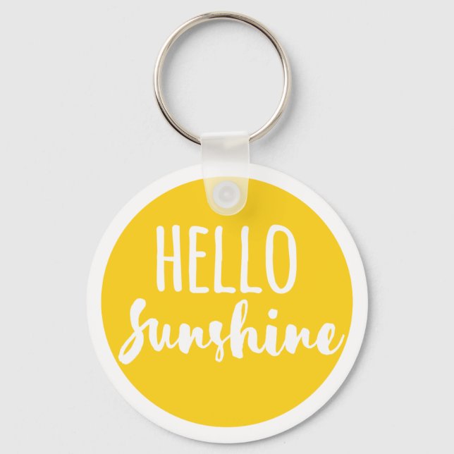 Hello Sunshine Keychain (Front)