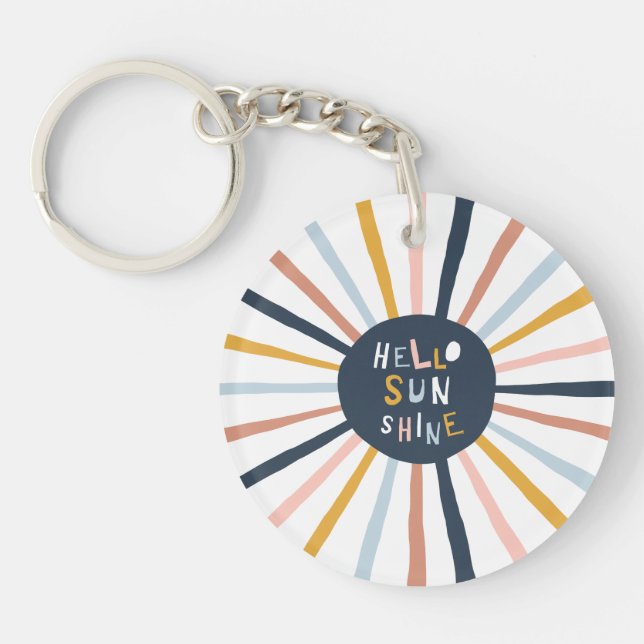 Hello Sunshine Keychain (Front)