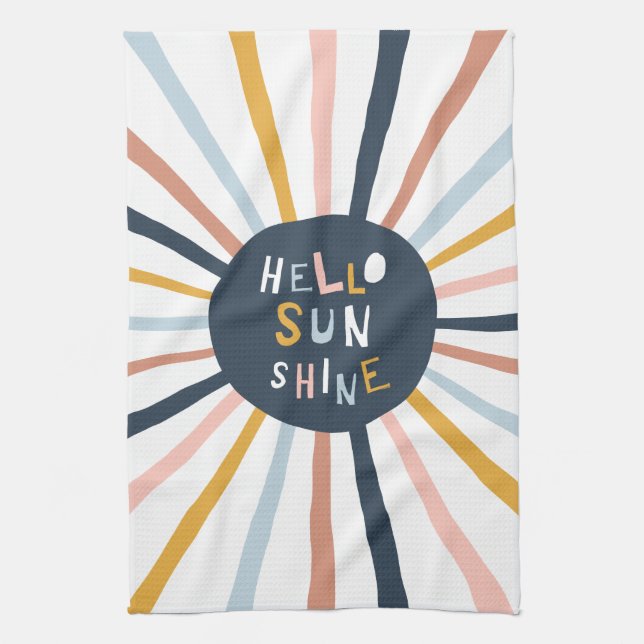 Hello Sunshine Kitchen Towel (Vertical)
