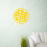 Hello Sunshine Lettering Yellow Sun Text Design Wall Decal