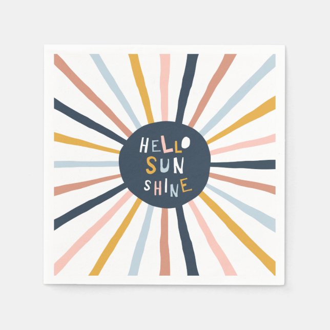 Hello Sunshine Napkins (Front)