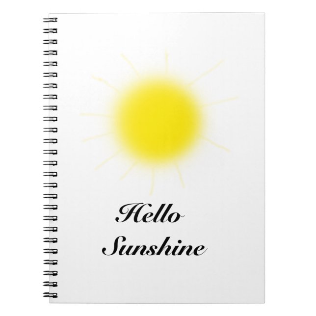 Hello Sunshine Photo Notebook (Front)