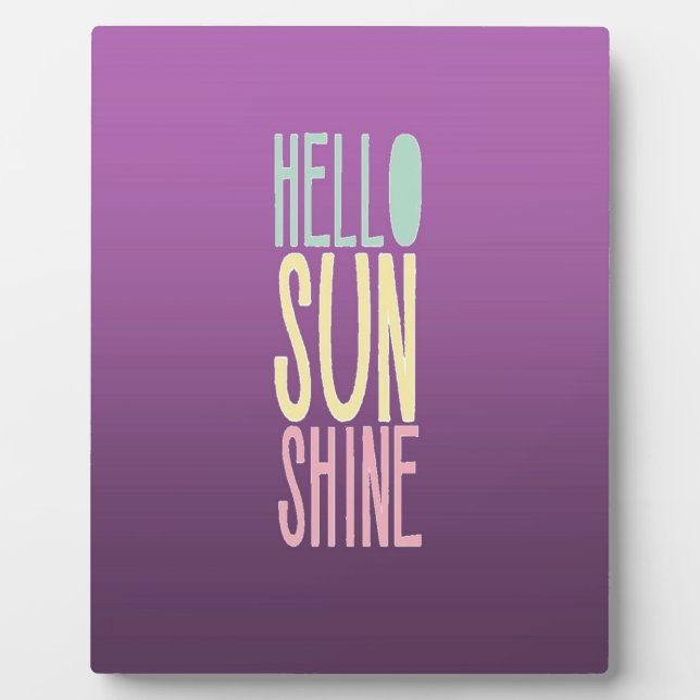 Hello Sunshine Plaque (Front)