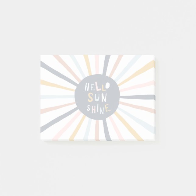 Hello Sunshine Post-it Notes (Front)