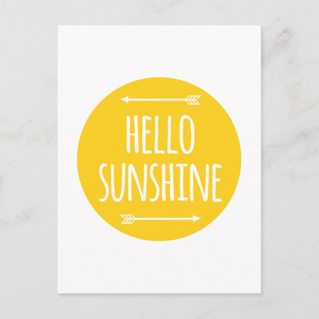 hello sunshine postcard (Front)