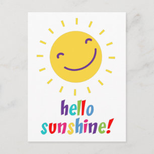 Hello Sunshine Postcard