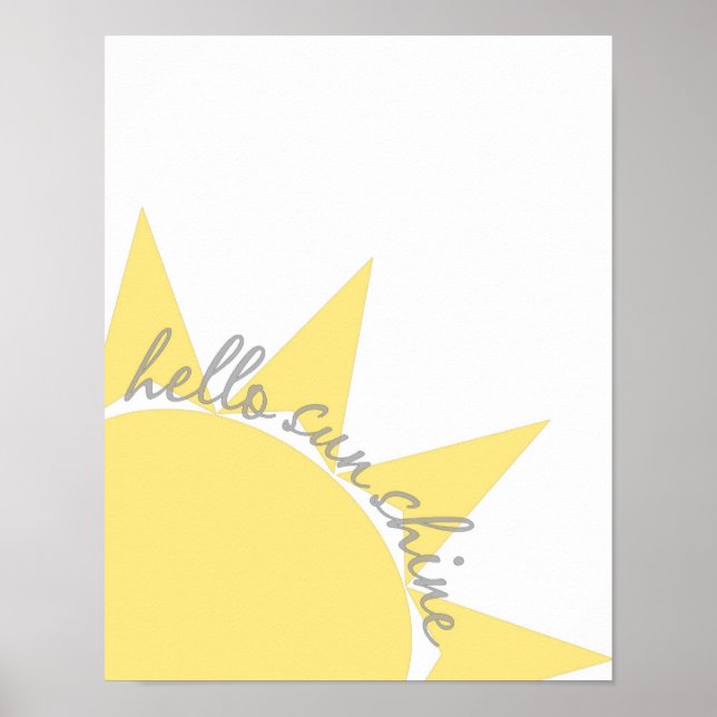 hello sunshine poster print (Front)