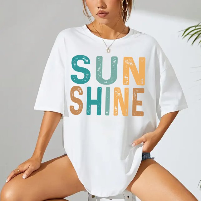 Hello Sunshine Shirt, Beach Vacation Vibes for Her T-Shirt (hello sunshine shirt, sunshine shirt, retro sunshine shirt, beach vacation shirt, beachy vibes shirt)